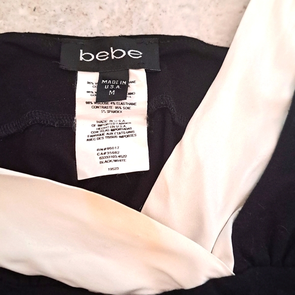 bebe Black & White Top - Picture 3 of 3